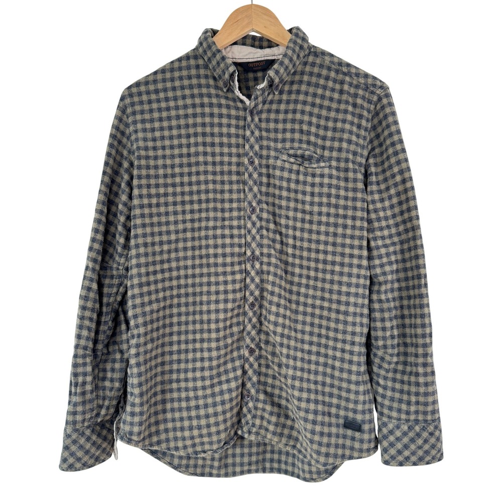Outpost Makers Men's Large Plaid Flannel‎ Shirt Button Down Long Sleeve Casual